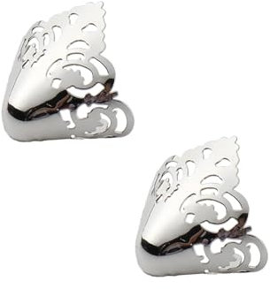 Perfeclan 2x Spitzenschutz für Metallschuhe, Zehenkappe für High Heels, langlebige Reparatur, elegant, Zubehör, Schuhspitzenkappe, zum Schutz von Schuhen, Silber