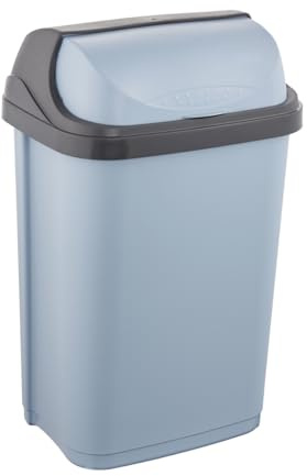 keeeper Papperskorg med lock 25 l nordisk blå 34 x 26 x 54 Rasmus-sortiment