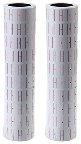 TsoLay Etikettenpapier für MX-5500 Preisauszeichner, 20 Rollen
