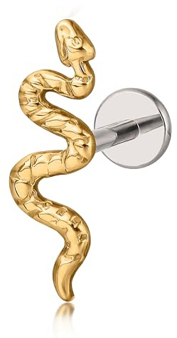 limerencia piercing al tragus 18G, piercing al labbro in titanio medicale con aste da 6mm 8mm 10mm, piercing all'orecchio helix ipoallergenico,perno labret per ombelico lingua sopracciglio
