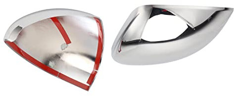 Copri Specchietti Retrovisori Cromati Lucidi Adesivo di Ricambio Protezione Laterale Alloggiamento Specchietto Retrovisore per 500X 2014‑2019