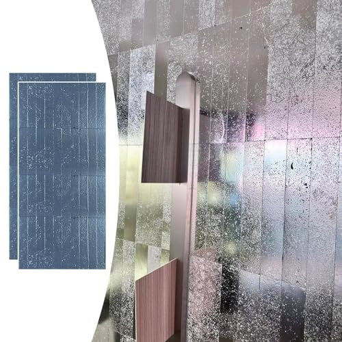 Innovz Panneau Mural Decoratif Intérieur Extérieur Panneaux Muraux Décoratifs 2 Packs, Panneaux de Revêtement en Métal Galvanisé(Yellow)