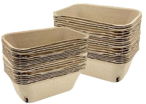Beerenkorb aus Pappe, Beerenbox aus Zellstofffaser | Erdbeerkorb aus Zellstofffaser | Beerenkörbe für den Bauernmarkt, 50 Stück Fruchtbehälter aus Zellstofffasern für und Gemüse