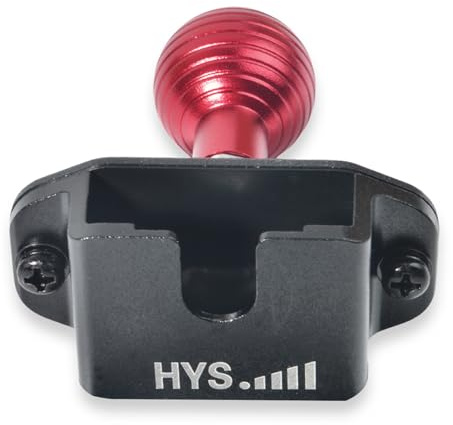 HYS Handfunkgerät Halterung, Lautsprechermikrofon Halterung, CB Mikrofon Halterung Compatible for PIN Echo Mikrofon 4 Pin/6 Pin/Dynamic CB Mikrofon, 25 mm/0.98inch- Ersatzzubehör (Schwarz)