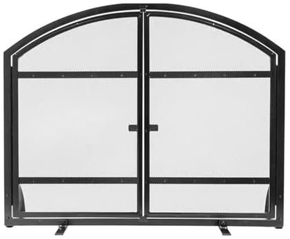 Cenz-888 Grille Pare-étincelles pour fournaise Cloison de séparation de cheminée à Porte Ouverte européenne, Squelette Coupe-feu, Enceinte de cheminée Anti-brûlure Pare-étincelles autoportant