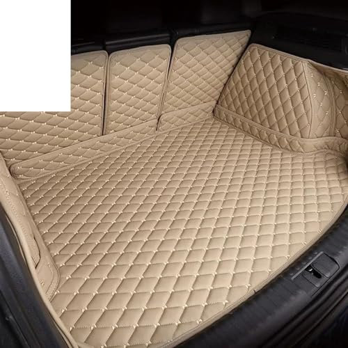 Auto schutzmatte Für Alle Für Modell A1 Für A3 Für A8 Für A7 S8 R8 TT SQ5 Für A6 Für Q3 Für Q5 Für Q7 Für A4 Für A5 Für A8 All Inclusive Kofferraum Matte Kofferraum Schutzmatten(Beige)