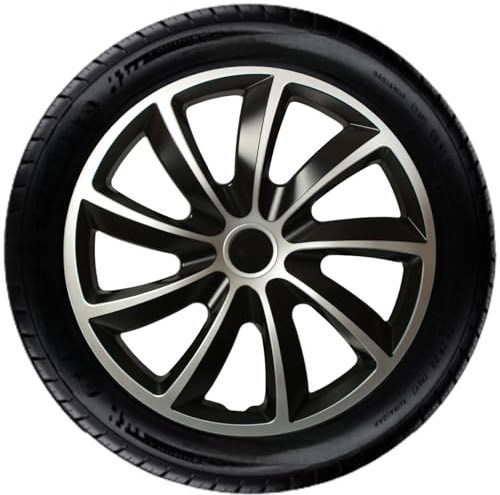 Radkappen Radblenden Bicolor 13, 14, 15, 16, 17 Zoll 4 Stück Silber Schwarz Varianten Neu 2024 Q-Modell (14)