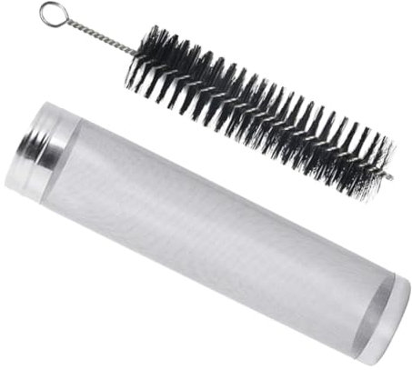 Cabilock Bier Filter Selbstgemacht Edelstahl-filterzylinder mit Deckel Drahtsieb für Getreidekochen und Hopfenfilter DIY-zubehör Wiederverwendbar