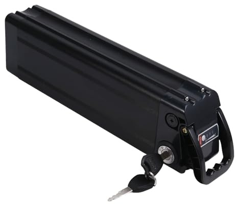 Suoumwa Caja de Batería para Bicicleta Eléctrica e Bike 18650, Carcasa de Aluminio Vacía de 48 V, Accesorios para Bicicleta Eléctrica Plata Fish