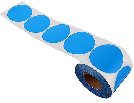 Operitacx 1 Rolle Aufkleber-Etiketten Versiegelung leer Herz-Punkt-Aufkleber Schlüsselbänder klebesticker Stickers Aufkleber tageb -Punktaufkleber runde Geschenkaufkleber Papier Blue