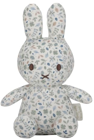 Little Dutch nijntje Miffy x Plüschtier/Kuscheltier/Stofftier Hase Miffy All Over blau - Lucky Leaves (20 cm)