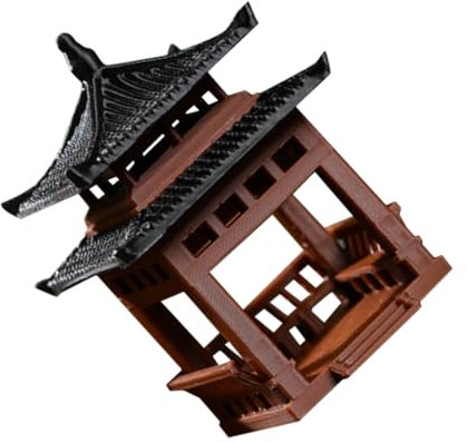 Levemolo Pavilion Aquarium Bonsai Statua Decorativa Per Acquario Padiglione Stile Cinese Per Paesaggi Per Decorare Ambienti Interni Ed Esterni