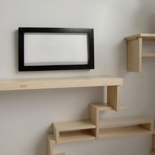 Panoramic Sizes Black Colour Photo Frame Picture Frame Poster Frames in Various Sizes (Black, 100x35 cm)