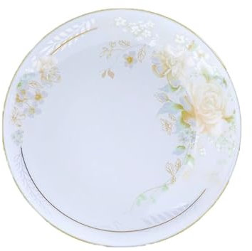 ATREDESES Piatti Da Pranzo Piatto Piano Semplice E Classico In Ceramica, Piatti Decorativi For La Casa, Piatto Piano Da Tavola Piatto Da Portata In Ceramica
