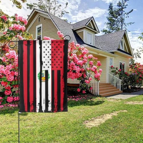 Bandera de Estados Unidos y Perú, doble cara, 28 x 40 pulgadas, decoración para exteriores