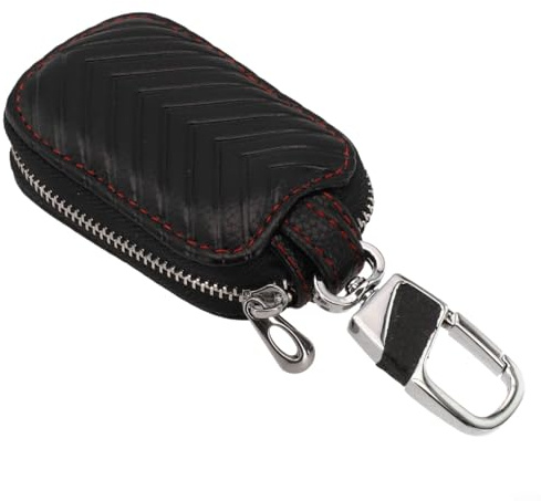 Keyless Go - Custodia protettiva in morbida pelle per chiavi dell'auto, design compatto