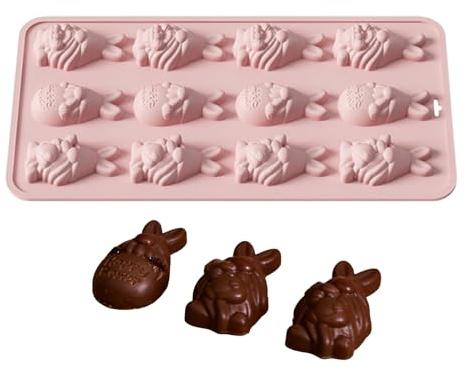Moule À Cuisson En Silicone Moule à Fondant Anti-Adhésif pour Pâques