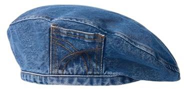Nanwansu Women Denim Cotton Beret Hat Strap Artist Hat