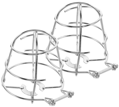 MINAOLULUS Lot de 2 Protections pour Têtes de Sprinkler 1/2 Pouce en Fer Robuste, Cage de Protection Antivandalisme pour Arroseur Incendie, Support à Vis Facile à Installer, pour Système