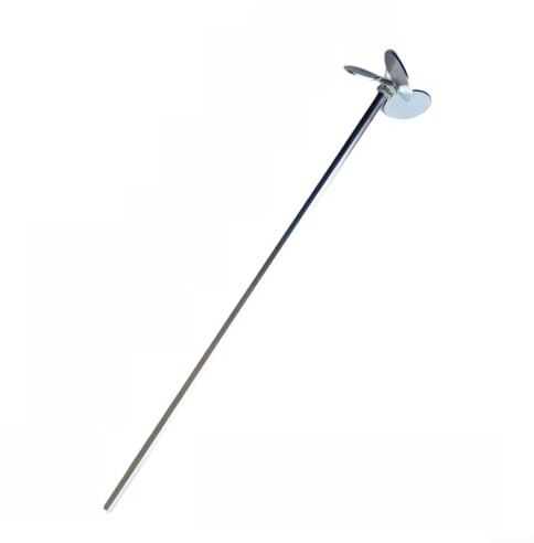 304 Stainless Steel Mixing Paddle Three Disk Propeller Agitator for Epoxy Resin Paint & Lab Dispersion - Heavy Duty Stirrer Drill Attachment 300mm 400mm 500mm(500 Hexagonal Rod)