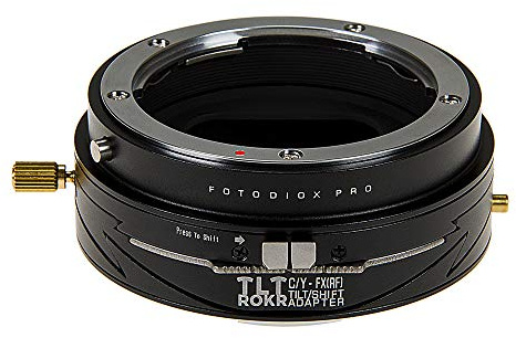 Fotodiox Pro TLT ROKR Tilt/Shift Lens Adapter Compatible with Contax/Yashica (CY) Lenses on Fujifilm X-Mount Cameras