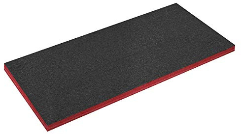 Sealey SF50R Easy Peel Shadow Schaumstoff, 1200 x 550 x 50 mm, Rot/Schwarz