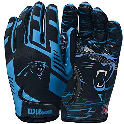 Wilson NFL WTF9326CA - Guanti da calcio elasticizzati, per adulti