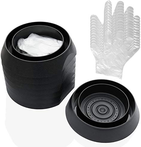 Katai – 8-Pack Bed Bug Trap Interceptors – Indoor Black Bedbug & Insect Detector Traps for Furniture Legs – Includes Disposable Gloves