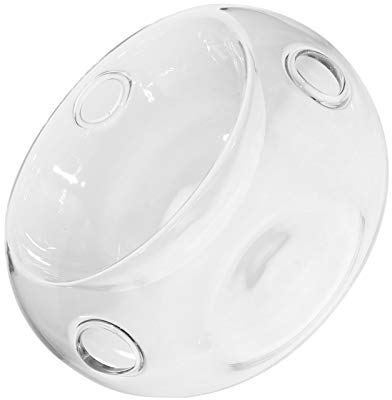Cabilock 1pc Dry Ice Glass Bowl Glass Serving Bowl Containers Salad Bowl with Lid Stainless Steel Mixing Bowls Prep Vintage Vase Salad Round with Cover Decorate