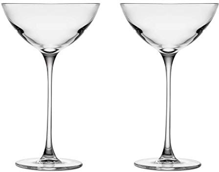 NUDE GLASS Savage Coupetini Glass 5.75 oz. - 4 W x 6.5 H Set of 2