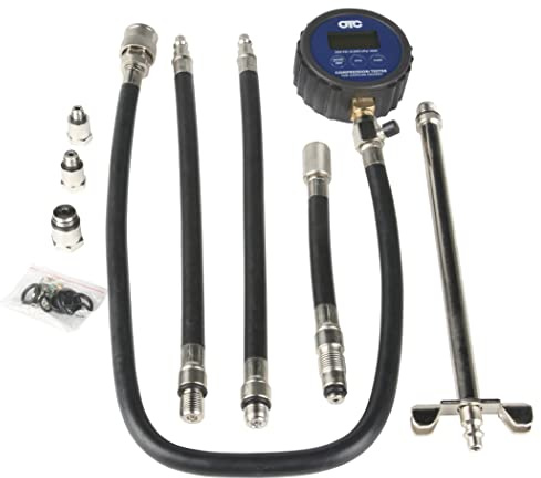 OTC 5605-DG Deluxe Digital Compression Tester Kit with Carrying Case for Gasoline Engines