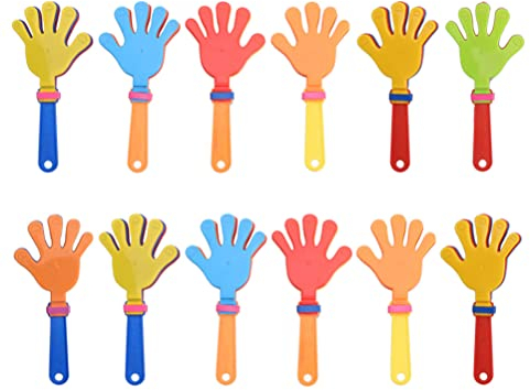 24pezzi Clapper per Plastica Giocattoli Noisemaker per Feste E Eventi Sportivi Assortiti Gadget per Compleanni E Fiesta