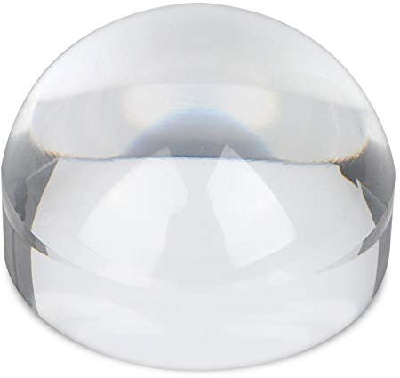 6X Optical Magnifier Dome, Portable Magnifying Glass Paperweight Reading Acrylic Magnifier Dome Table Crystal Magnifying Paperweight