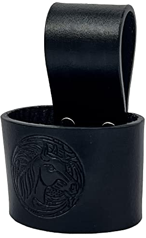 Hulara Hammerhalter aus Vollnarbenleder, Hammerhalter für Werkzeuggürtel, Werkzeugkoffer, Hammerholster, Streitaxt, Beilscheide, Wikingeraxt, kleiner Hammer, Leder, Werkzeugholster