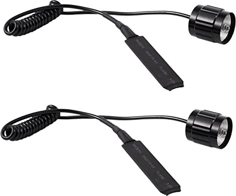 Gathukila 2 x interruttore remoto pulsante per 501B LED lampada torcia frontale