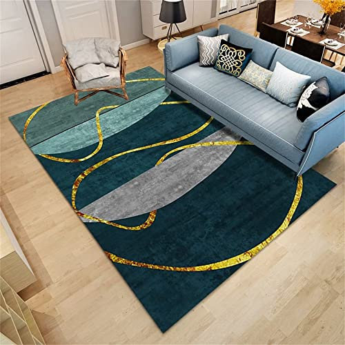 RUGMRZ Fleckerlteppich rutschfeste Schlafzimmer Wohnzimmer Hotel Balkon Boden Teppich grün Teppich Auslegware landhausstil deko fleckerlteppich Dekoration schlafzimmer60x120CM
