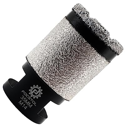 FOCSTOL Punte per Trapano Diamantate - 35mm Fresa Diamantata per Porcellanato Piastrelle Ceramica Marmo Granito Quarzo M14 Filettatura