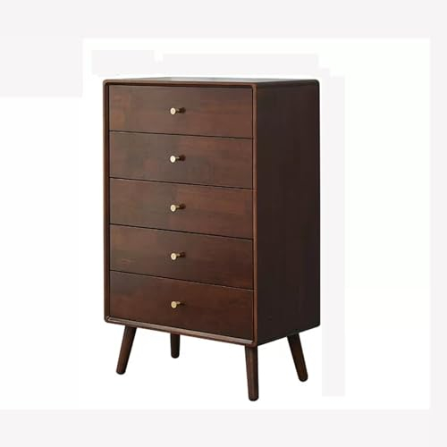 WAOCEO Kommode Schrank Kommode mit 5 Schubladen for Schlafzimmer, Holz, rustikal, hohe Schubladen, Kommoden-Organizer for Schlafzimmer, Wohnzimmer, Flur Beistellschrank (Color : C)