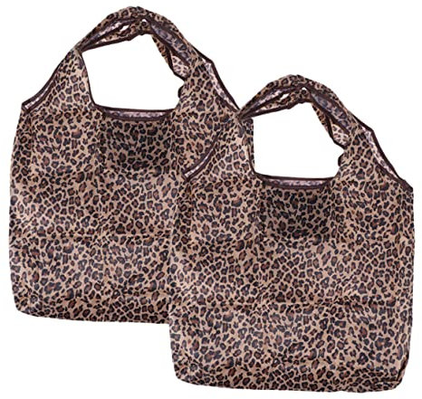 IMIKEYA Faltbare Einkaufstasche 2 Stück-pack aus Polyester mit Großer Kapazität Waschbar und Umweltfreundliche Aufbewahrungsbeutel für Lagerung und Einkauf