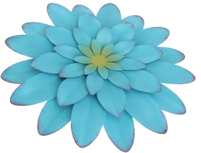 Blumenanhänger aus Eisen, Blau, 1 Stück, Nordisch für Wanddeko