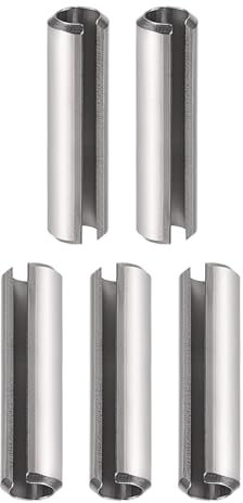 DTGN M6 x 60mm(DxL) Asolato Molla Perno - 5pz - Buono per Casa Macchina Fissaggio - 304 Inossidabile Acciaio Molla Perno Tensione Rullo Perno - Argento