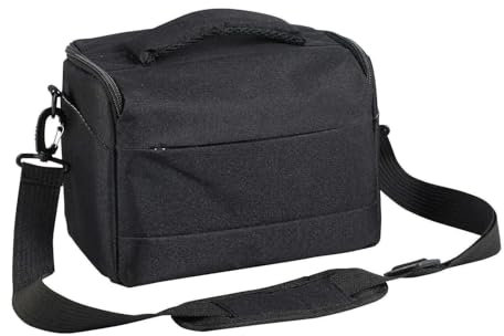 WURMONE Kamera Tasche, Kameratasche Spiegelreflex, Schwarz SLR Fototasche, DSLR Kameratasche, Umhängetasche mit Regenschutzhülle, Kamera Tasche für Canon Nikon Sony Kameras und Zubehör