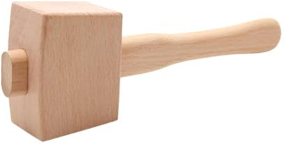 Housoutil Holzhammer Für Holzbearbeitung Kleiner Handwerkzeug Hammer Aus Buchenholz Mit Glatter Oberfläche Für Heimwerker Und Schnitzerprojekte