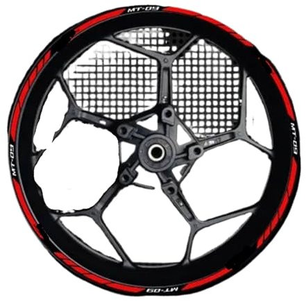 JXYFFS Moto Llantas para Ya&maha para MT-09 para MT09 para MT 09 Adhesivo Reflectante Rueda Motocicleta Cinta Adhesiva Llanta Carreras Accesorios Impermeables Moto Scooter Pegatinas
