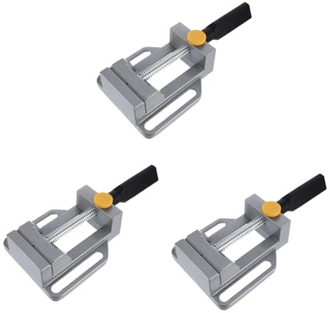 Artibetter 3pcs Single Handle Right Angle Clamp for Woodworking Steel Corner Clamp for Welding Framing and Cabinet Making Sturdy Angle Fixing Tool