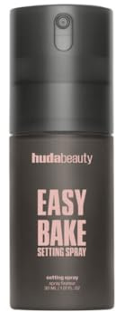 Huda Beauty Easy Bake Setting Spray, halbmattes Finish, bis zu 16 Stunden Halt, 30 ml