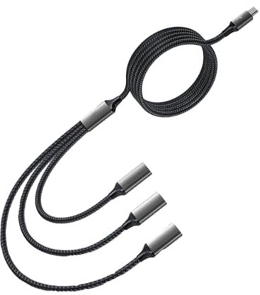 Ldabrye Tipo C HUB A 3 USB 2.0 Cubo por Múltiple OTG 3 Puerto Tipo C USB Carga Carga Carga Cargo CONCENACIÓN del Cable