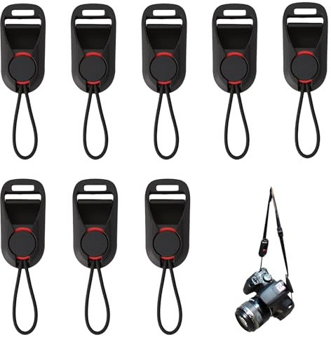 8pcs Camera Strap Quick Release Clips for Peak Design Anchor Links | Easy Mount and Unmount, Adjustable and Secure Camera Strap Attachments