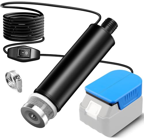 Tauchpumpe für Makita 18V Akku, Mini-Wasserpumpe, Absaugpumpe,Poolpumpen für Keller,Pool,Gartenbewässerung, Autowäsche(KEIN Akku)