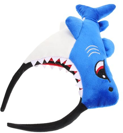 Healvian Shark Headband för Kvinnor Roligt Huvudband för Festivaler Halloween och Kostymfester Hållbart Färgglad Dekoration Tillbehör för Temafester